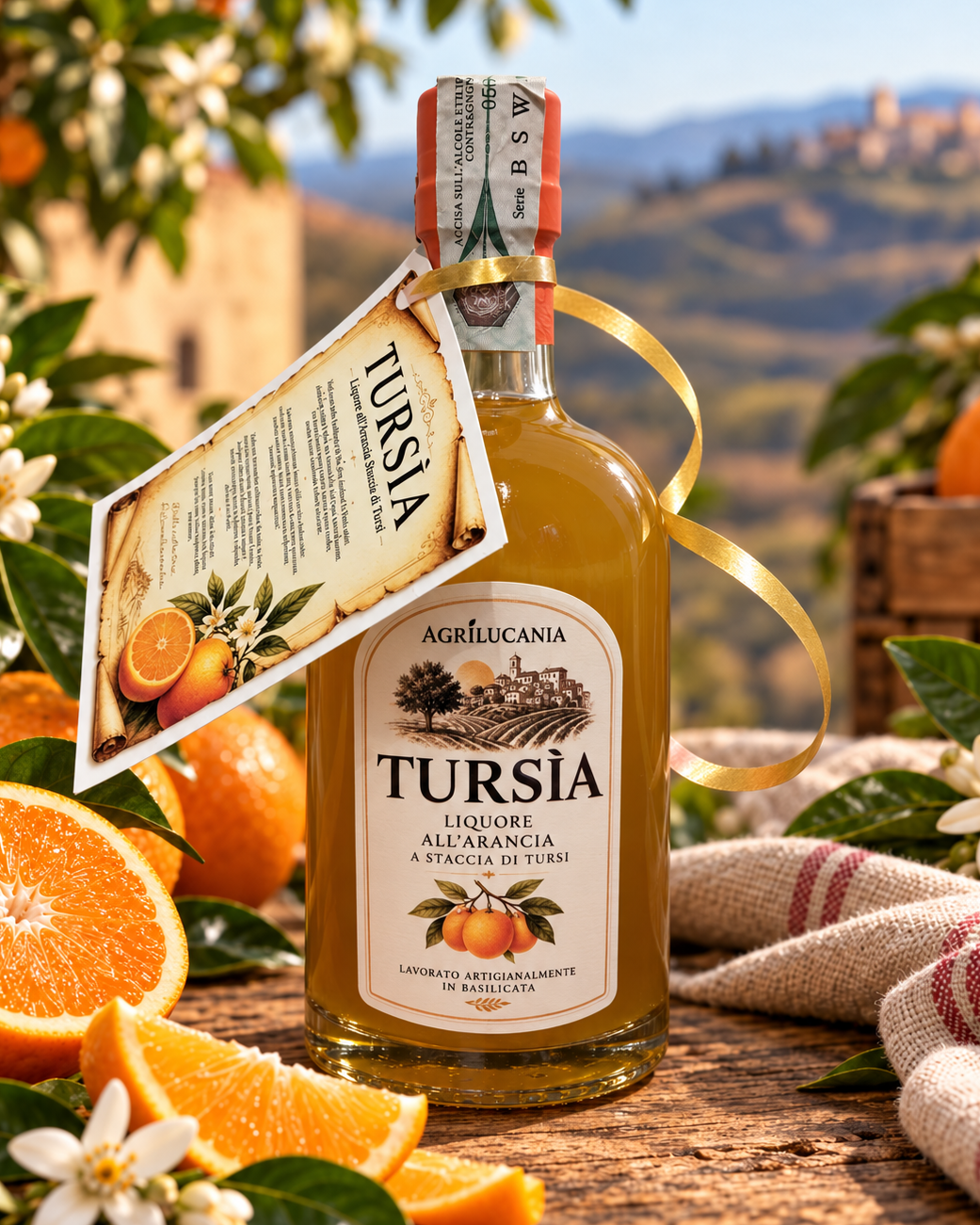 Tursìa liquore all'arancia staccia di Tursi 70cl