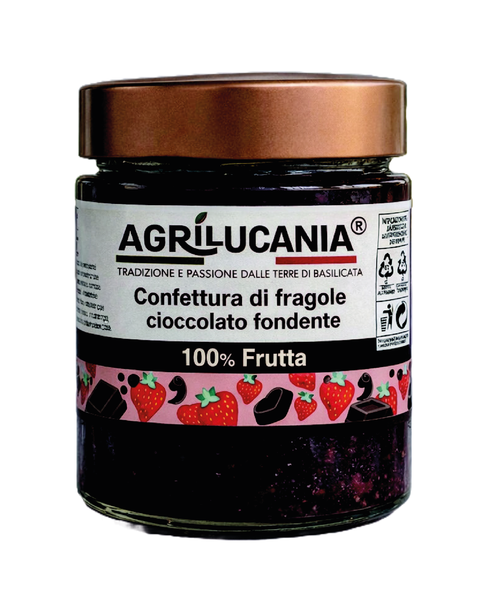 Confettura di fragole e cioccolato fondente 200g
