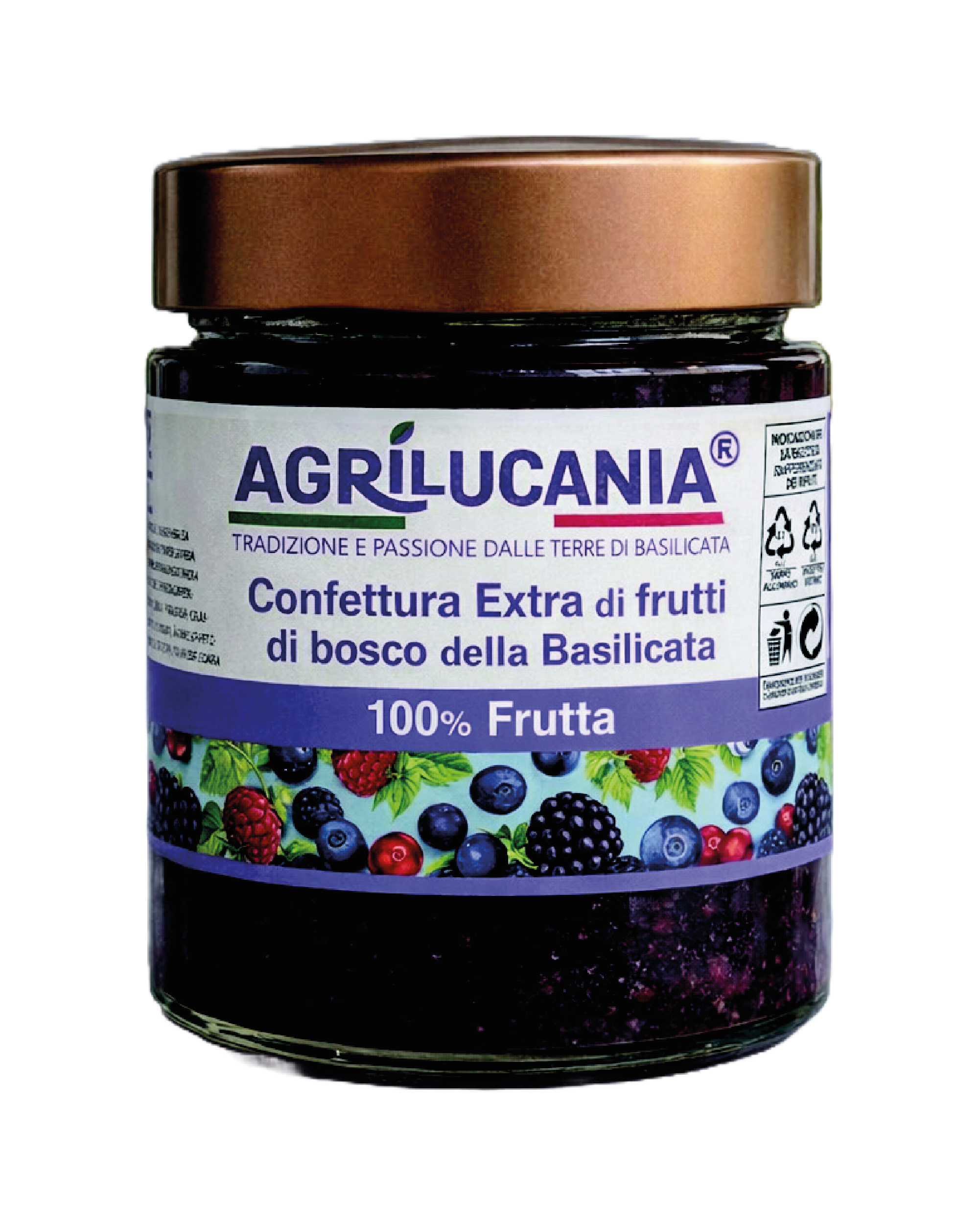 Confettura extra di frutti di bosco della Basilicata 200g
