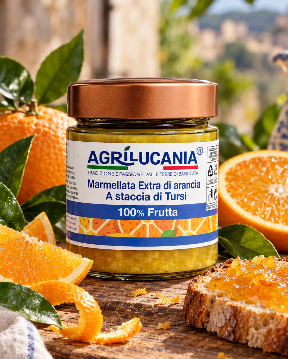 Marmellata extra di arancia a staccia di Tursi 200g